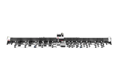 Dualgas Trom 3 Meaisín Gearradh Léasair Chuck Tube Le Córas Luchtaithe Agus Díluchtaithe